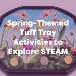 spring themed tuff tray activities