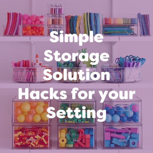 simple storage solution hacks for your setting