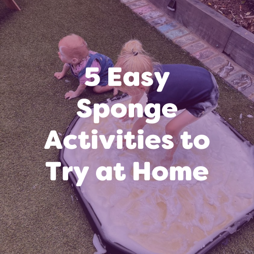 5 Easy Sponge Activities to try at Home