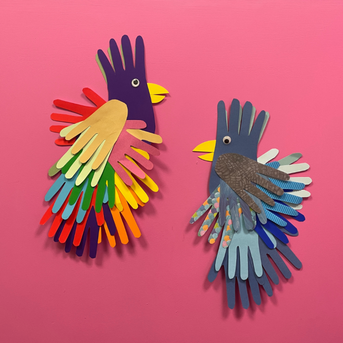 colourful parrot craft